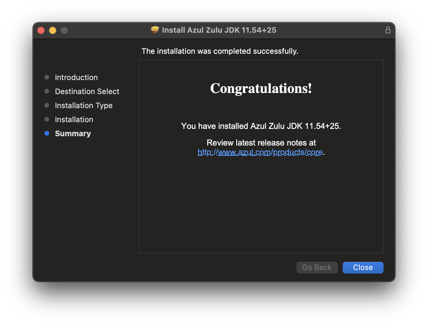 install java 11 on mac - step 3